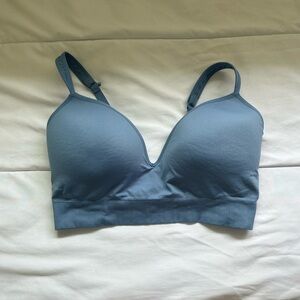 Women's Athleta Blue Seamless Sports Bra